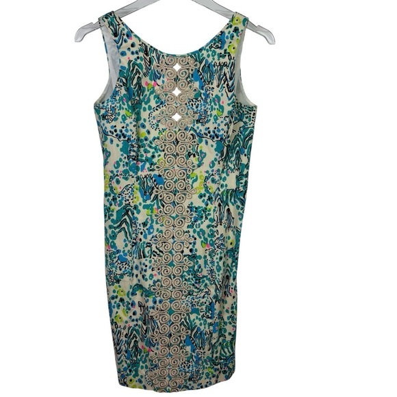 Lilly Pulitzer Dresses & Skirts - Lilly Pulitzer Ember See Oat Escapades Everglades Gold Shift Dress Size 2